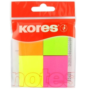 Kores Multi-Colour Neon Notes 40 x 50mm