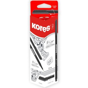 Kores K-Liner Black Fine Liner Box of 12