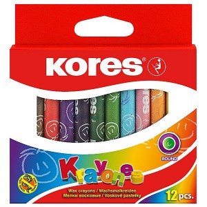 Kores Krayones 12 Round Wax Crayons