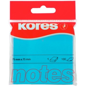 Kores Neon Blue Notes 75 x 75mm
