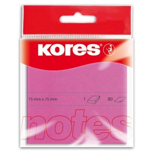 Kores Neon Magenta Notes 75 x 75mm