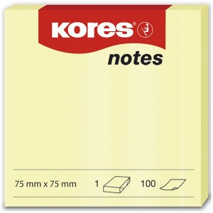 Kores Yellow Notes 75 x 75mm