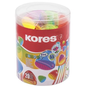 Kores Snappy Duo Double Sharpener Tub of 20