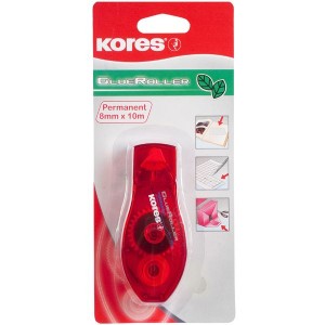 Kores Glue Roller Red Blister Pack