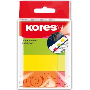Kores Paper Index Strips 4 Colours