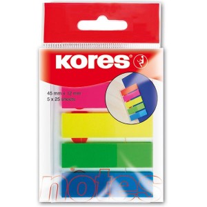 Kores Film Index Strips on Clip 5 Colours