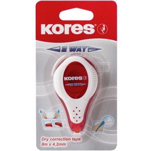 Kores 2Way Correction Tape Blister Pack