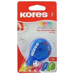 Kores Coloured Scooter Correction Tape Blister