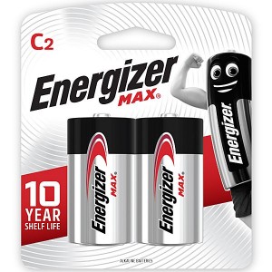 Energizer E93BP2 1.5v MAX Alkaline C-size Battery Card 2