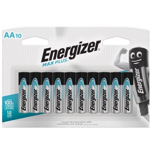 Energizer EP91BP10 1.5v MAX Plus Alkaline AA Battery Card 10