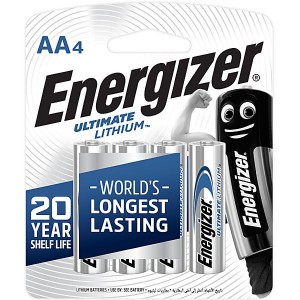 Energizer XL91BP4 1.5v Lithium AA Battery Card 4