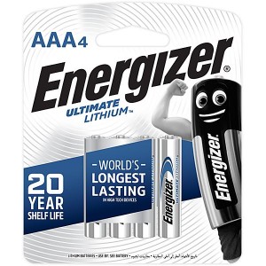Energizer XL92BP4 1.5v Lithium AAA Battery Card 4