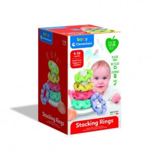 Clementoni - Baby Stacking Rings - 6 Pack