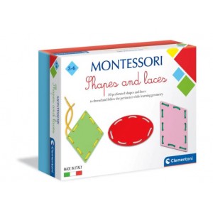 Clementoni - Montessori - Shapes and Laces - 1 Unit