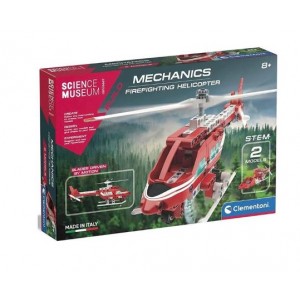 Clementoni Mechanics Lab Firefighting Helicopter - 6 Pack