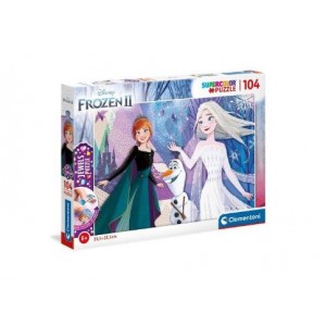Clementoni 104 Piece Puzzle -Jewels Frozen 2 - 6 Pack