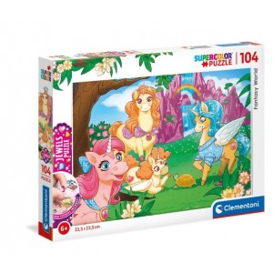 Clementoni 104 Piece Puzzle - Jewels Fantasy World - 6 Pack