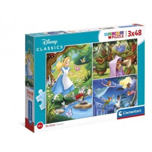 Clementoni  (3x48) Pieces Puzzle Disney Classic - 1 Unit