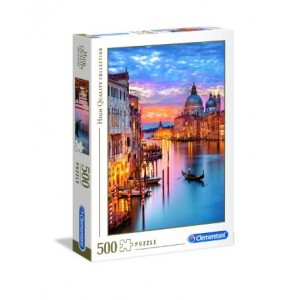 Clementoni Adult 500 Pieces Puzzles - Lighting Venice - 6 Pack