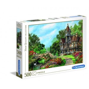 Clementoni Adult 500 Pieces Puzzles - Old Waterway Cottage - 6 Pack