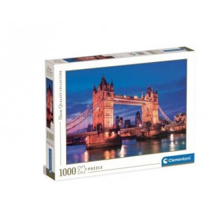 Clementoni 1000 Piece Puzzle Tower Bridge At Night - 6 Pack