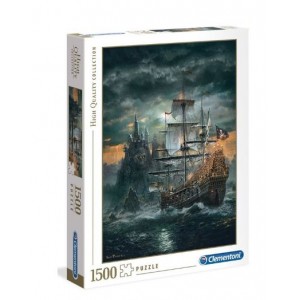 Clementoni 1500 Piece Puzzle - The Pirates Ship - 6 Pack