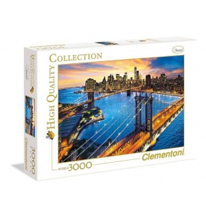 Clementoni 3000 Piece Puzzle - New York - 6 Pack