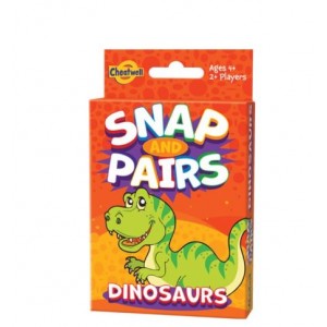 Cheatwell Snap &amp; Pairs Dinosaurs Cards - 12 Pack