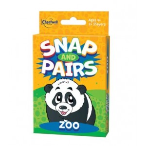Cheatwell Snap &amp; Pairs Zoo Cards - 12 Pack