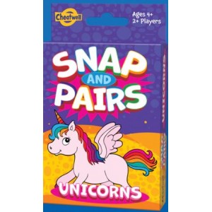 Cheatwell Snap &amp; Pairs Unicorn Cards - Pack Size - 12