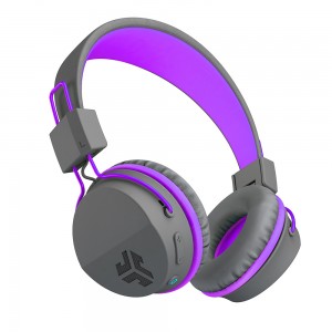 JLab JBuddies Studio Kids Wireless Headphones - Grey/Purple