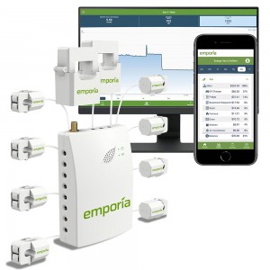 Emporia Vue Gen 2 Energy Monitor - with 8x 50A Emporia Current Monitoring Sensors