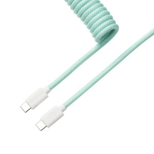 Keychron Coiled Aviator Cable - Mint/Straight