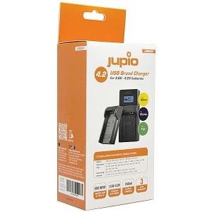 Jupio USB Brand Charger for Nikon/Fuji/Olympus 3.6V-4.2V Batteries