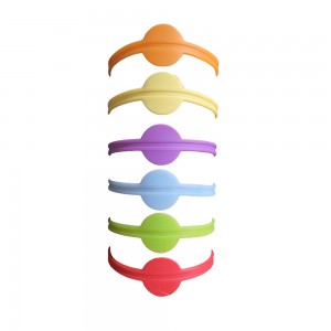 Glass/Cup Marker - Silicon Wrap-Around Band / Set of 6 (Multiple Colors)