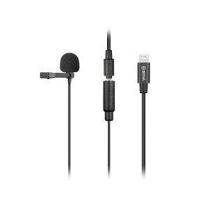 Boya BY-M2 Clip-on Lavalier Mic with Lightning Connection for iOS Devices