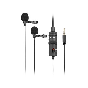 Unboxed Deal Boya BY-M1DM Dual Omni-directional Lavalier Microphone