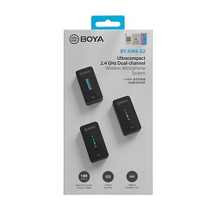 Boya BY-XM6-S2 2.4GHz Ultra-compact Wireless Microphone System