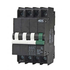 ACDC 13mm 4.5KA  3 Pole+N- 40A Circuit Breaker
