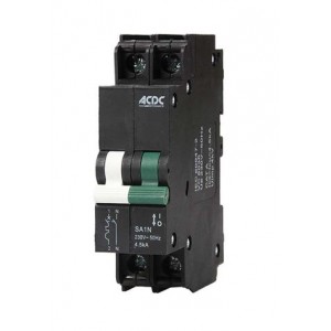 ACDC 63A 13mm 4.5KA 1 Pole+N Circuit Breaker