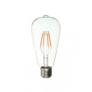ACDC 220-240VAC 4W E27 Base LED Pear Shape Lamp - Cool White