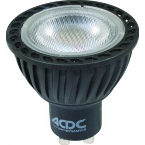 ACDC 230VAC GU10 5W Cool White LED Spot Light - Black