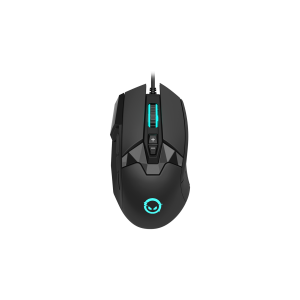 LORGAR Stricter 579- gaming mouse- 9 programmable buttons- Pixart PMW3336 sensor- DPI up to 12 000- 50 million clicks buttons lifespan- 2 switches- built-in display- 1.8m USB soft silicone cable- Matt
