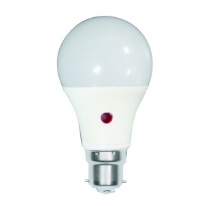 ACDC 230VAC 5W B22 Cool White LED Daylight Sensing Lamp