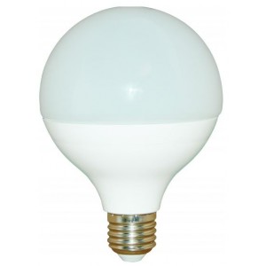ACDC 230VAC 12W E27 Ø95 Cool White G90 LED Lamp