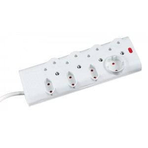 ACDC 4x16A + 3x2 Pin Euro + 1 Schuko Multiplug With Overload