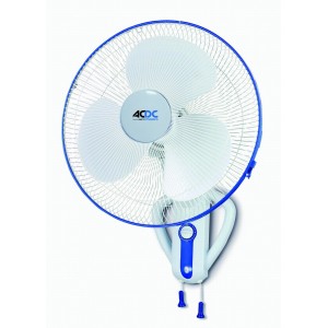 ACDC 16" 3-Speed Wall Mount Fan With On/Off Wall Cord