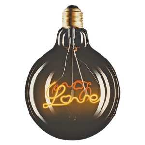 ACDC 230VAC E27 G125 4W Love LED Lamp