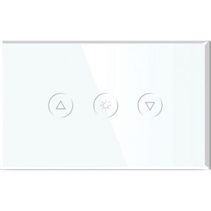 ACDC 4 x 2 White Dimmer Switch Glass Plate