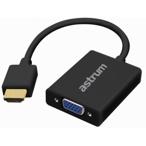 ACTIVE ADAPTER HDMI - VGA + SOUND BLACK